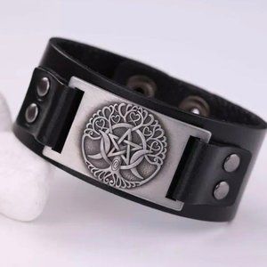 Pagan Wiccan Tree of Life bracelet men